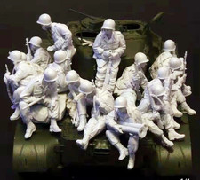1:35 resin figures model US 15 Tank Soldiers no tank Unassembled Unpainted