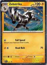 Zebstrika (Cosmos Holo) 201 Holo Holo Rare Scarlet & Violet Promo Pokemon NM