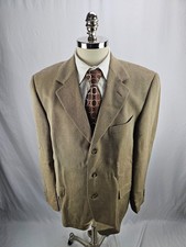 Ermenegildo Zegna Men's Wool Cotton Cashmere Brown Blazer Jacket 44R