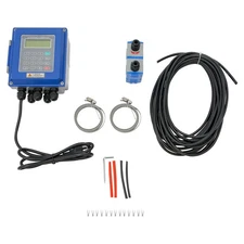 Flow Meter Ultrasonic TUF-2000B Wall Mounted Liquid Flowmeter + TM-1 Transducer