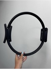 Gaiam Pilates Ring Set of 2 Black Foam Padded Handles 15". Never Used 