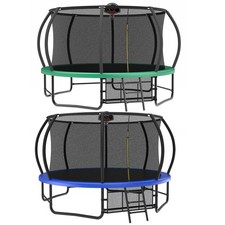 14ft Recreational Trampolines with Ladder ASTM Approval Adults Kids Trampoline