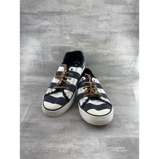 Sperry Top-Sider Crest Vibe Navy White Striped Sneakers STS81447 Women Sz 9 M