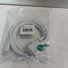 Monoprice 6ft 28AWG Display Port To DVI Cable White P/N 6015