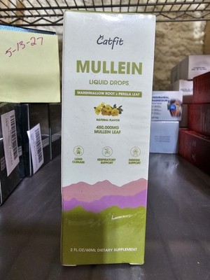 Catfit Mullein Liquid Drops Respiratory & Immune Support 2 fl oz (60 mL) 3pk