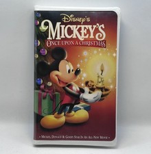 Mickeys Once Upon a Christmas VHS 1999 Disney...