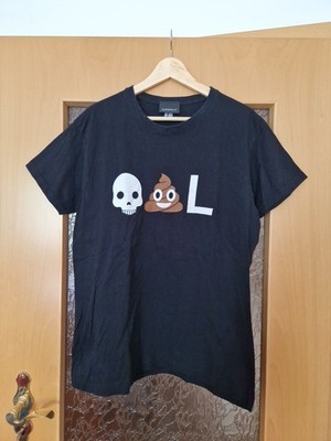 Emoji Herren T-Shirt Gr. L schwarz  von Elbenwald