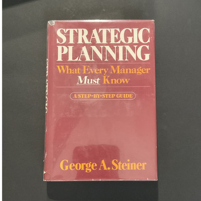 1979 George A. Steiner  Strategic Planning  Hardcover Management Book Excellent
