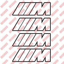 Bmw M Series Decal M2 M3 M4 Stickers - Any Size Any Color