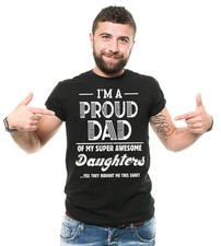 Mens Dad Shirt Proud Dad Of A Freaking Awesome Daughter Shirt Dad Daughter Shirt