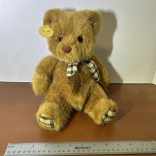 Vintage Russ Brown Bear with Scarf Named Kensington 9"
