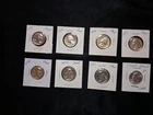 8 Diff Washington Proof Silver Quarters 54. 55. 56. 57. 58. 59. 61 & 64.  Silver
