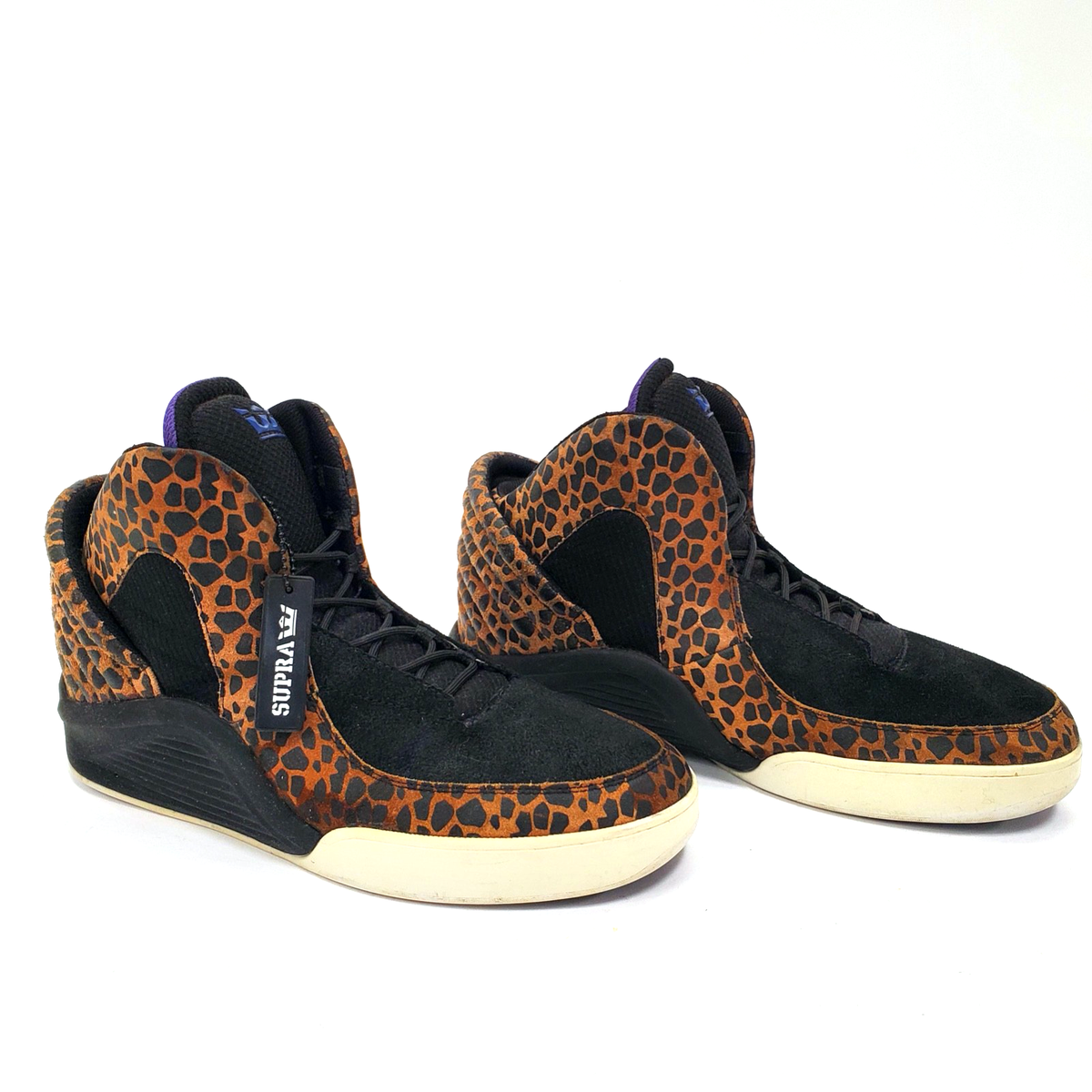 Men's Lil Wayne x Supra Spectre Chimera Cheetah Sneakers Suede