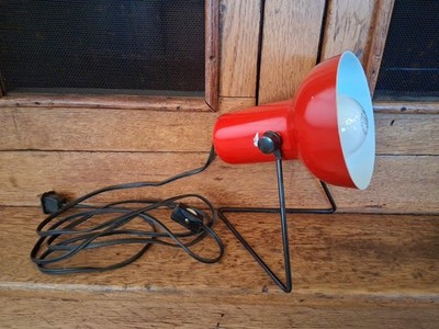 Vintage Gilbert Mid Century Modern Kovacs Sonneman Red Spot Can Lamp Space Age 