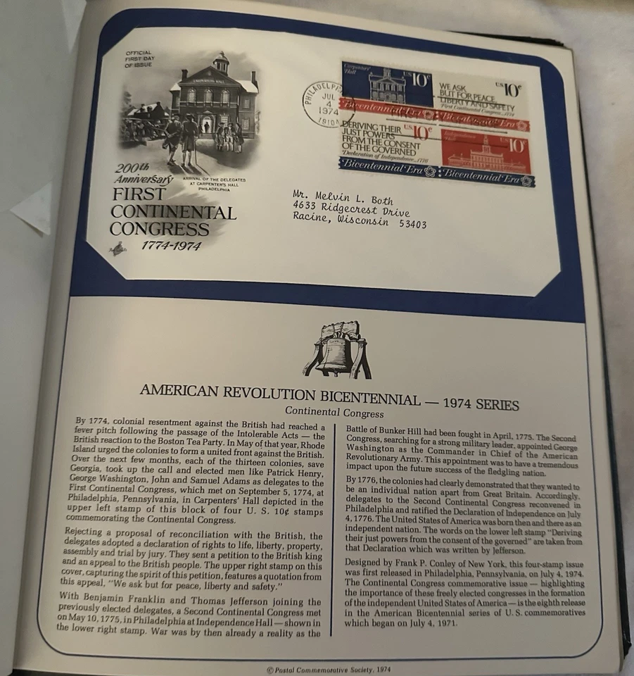 postal commemorative society us first day covers 2books + 25extra Pages Of Stamp - Image 2 of 4