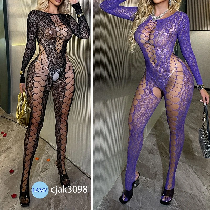 Lote de lencería de cuerpo completo bodystocking de red sexy para mujer Foto 2 de 4