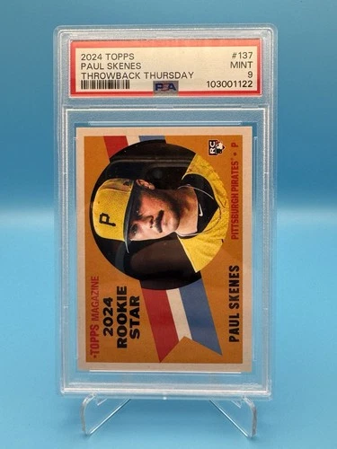 2024 Topps Paul Skenes Throwback Thursday #137 RC PSA 9