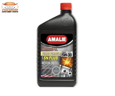 AMALIE High Mileage SAE 5W-30 Synthetic Blend Motor Oil 6 Gallons API SP GF-6A