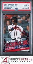 2020 TOPPS UPDATE HIGHLIGHTS #TRA2 RONALD ACUNA JR. POP 4 PSA 10