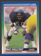 1990 Score Football #3 Mike Singletary Chicago Bears