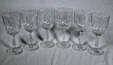 Set Of 6 Vintage 60s Anchor Hocking Canfield Clear Wine Glasses Water Goblets Set Of 6 Vintage 60s Anchor Hocking Canfield Clear Wine Glasses Water Goblets