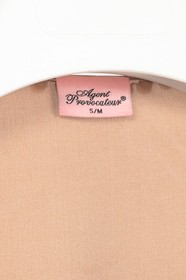 Agent Provocateur Francis Nude Faux Pearl Embellished Silk Satin Gown, Size US S