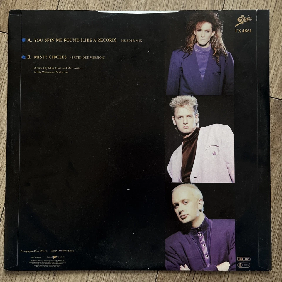 Dead Or Alive You Spin Me Round (Like A Record) EX+/EX Murder Mix 12" Vinyl 1984 - Image 2 of 4