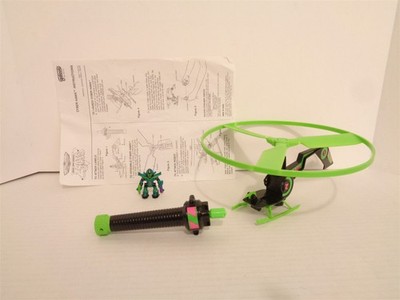 1992 Galoob Micro Machines Z-Bots Cyber Hawk Action Figure Vehicle Complete Work