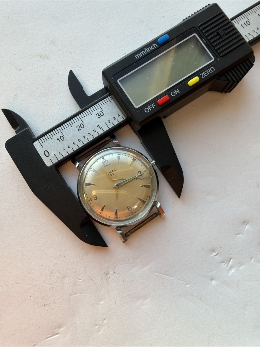 AV68 VTG Mens Timex 100 Mechanical Vintage Manual Watch Parts Repair Restoration