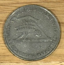 Vintage 1970s Royal Caribbean SUN VIKING One Dollar Gaming Token Tower Design