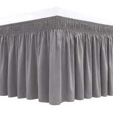Biscaynebay Wrap Around Bed Skirts for Twin Twin XL Beds Short Drop of 12, S...