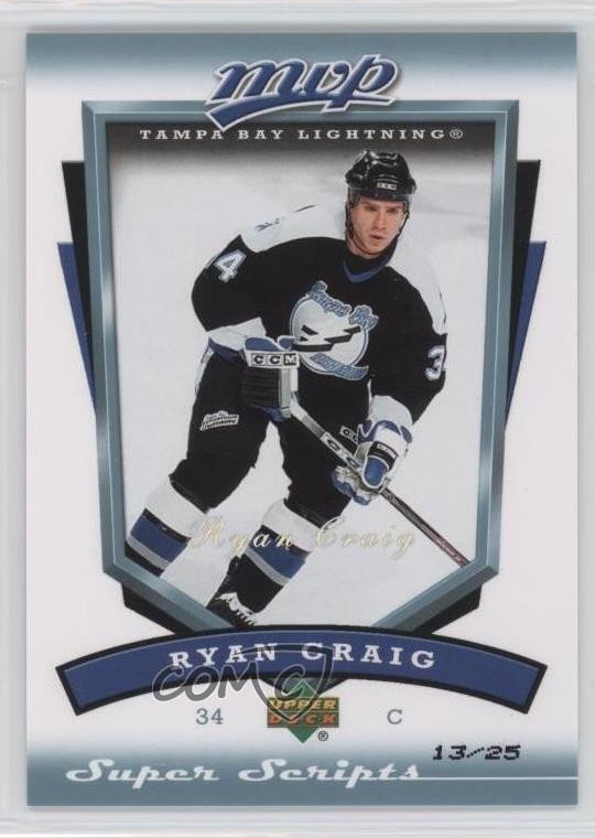 2006-07 Upper Deck MVP Super Script 13/25 Ryan Craig #266 2a8