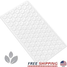 Natural Rubber Anti-Slip Shower Mat W/ Suction Cups Massage Textured Design New