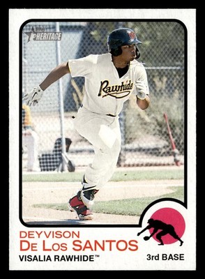 Deyvison De Los Santos Heritage Minor League #3 Rawhide DIAMONDBACKS ROOKIE