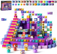 100PCS Magnetic Building Blocks for Kids 3 , Montessori Sensory Toys with Rollin