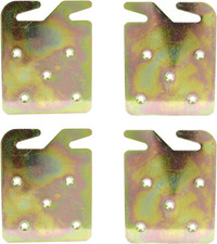 4Pcs Wood Bed Rail Hook Plates,Heavy Duty Bed Rail Fitting Bracket with Mounting