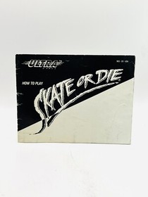 Skate or Die Nintendo Nes VTG Authentic Instruction Manual Booklet Only HTF
