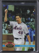 2021 Stadium Club Chrome #167b Jacob deGrom 1991 Design Variation