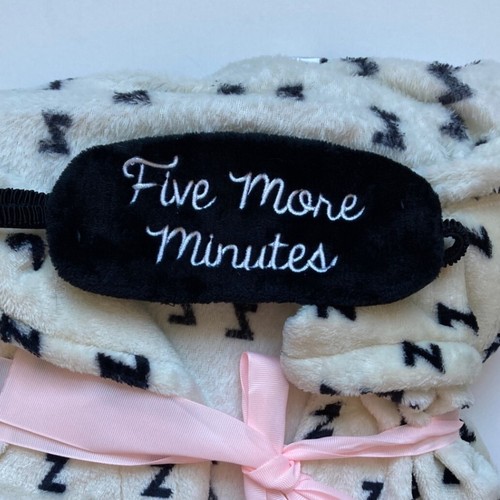 Ladies Robe & Eye Mask Women Super Soft Size L/XL Five More Minutes Cozy Leisure - Picture 5 of 8
