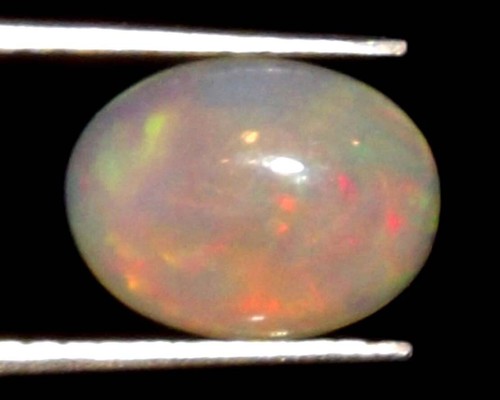0.80 cts Ethiopian Welo Fire Opal 9 x 7 mm Cabochon Natural Gemstone *ocn716 - Picture 3 of 11