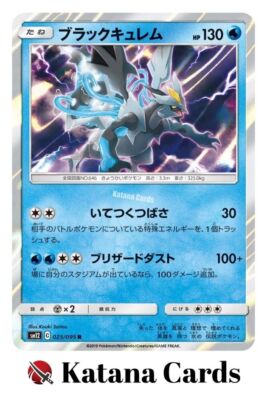 カリドゥ様 EX/NM Pokemon Cards Black Kyurem Rare (R) 025/095 SM12