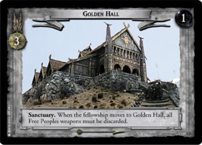1x  Golden Hall - 4U338 - Foil Near Mint The Two Towers