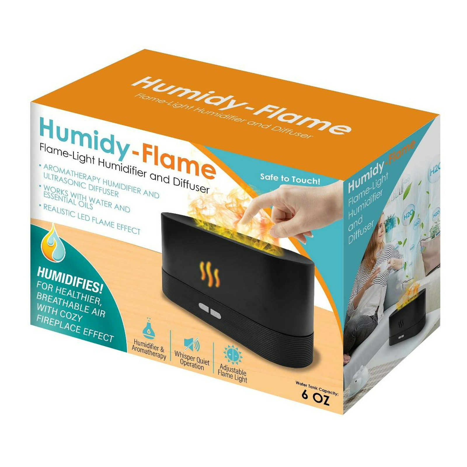 Humidy Flame Designer Humidifier | Flame-Light Humidifier and Diffuser