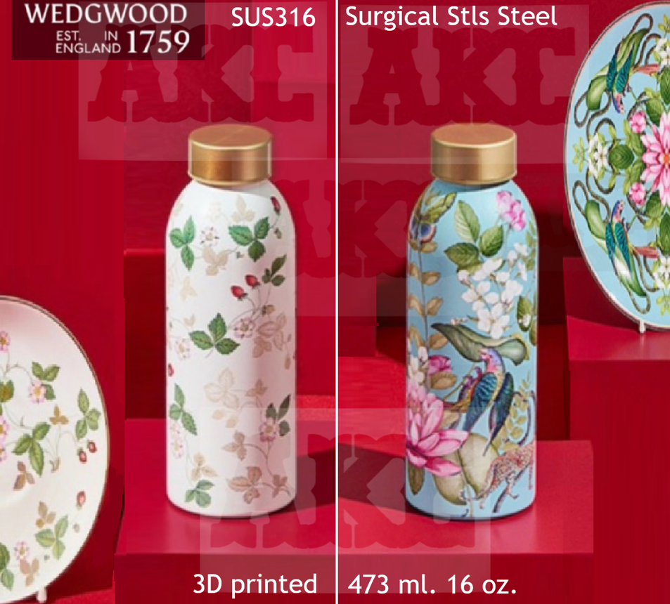 WEDGWOOD TUMBLER Wild Strawberry, Menagerie SUS316 SSL 473 ml **NO