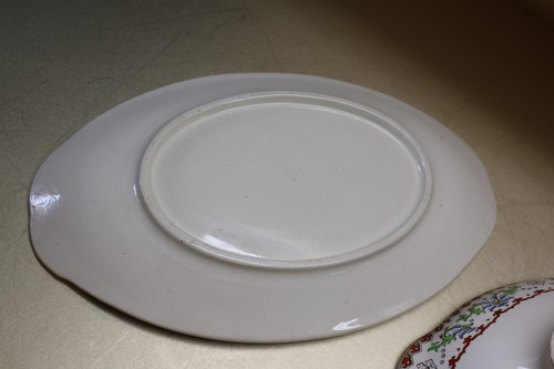 Antique Copeland B2 64 LARGE serving platter 15 1/2" x 10" +covered bowl toreen - Picture 5 of 9