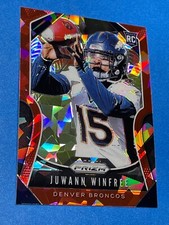 Juwann Winfree RC RED ICE 2019 Prizm Football Denver Broncos Rookie Card #387 RC
