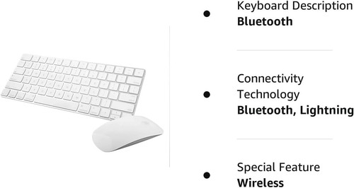 Apple A1644/A1657 Magic Keyboard 2 and Magic Mouse 2 Wireless Kit - White - Picture 4 of 5