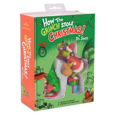 How the Grinch Stole Christmas Ornament Set, NEW