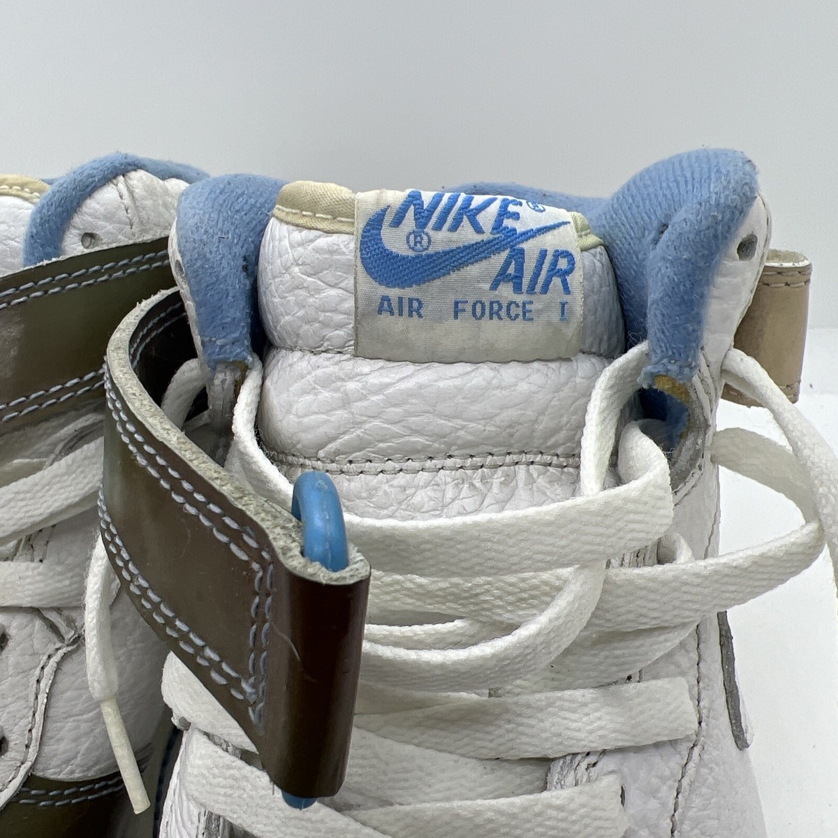 NIKE 1995 Air Force 1 Mid Sc UNC Patent Us 630125-142 us 9 no box 