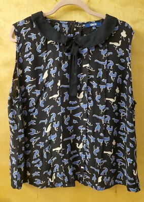 asos design peter pan collar top new look